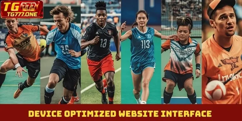 Device-optimized website interface