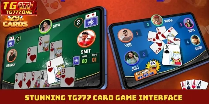 Stunning TG777 card game interface